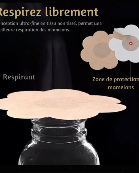 100枚入り薄型通気性ニップルカバー - 100個