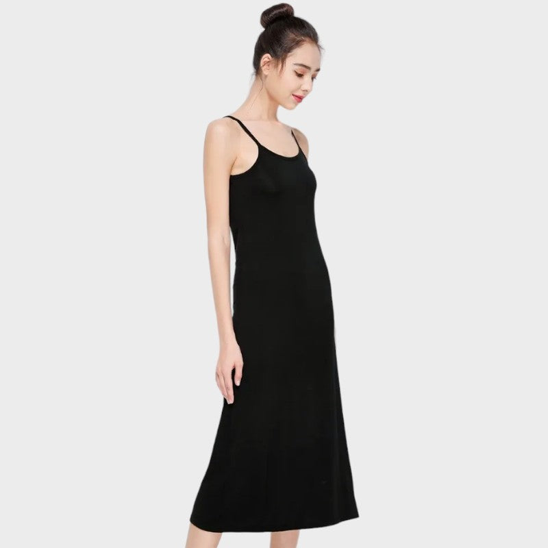 黒ロングスリップ