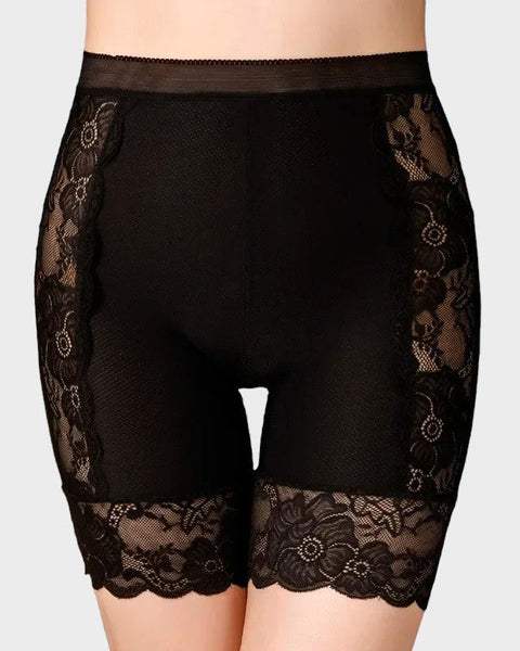 黒レースペチパンツ - ブラック / L