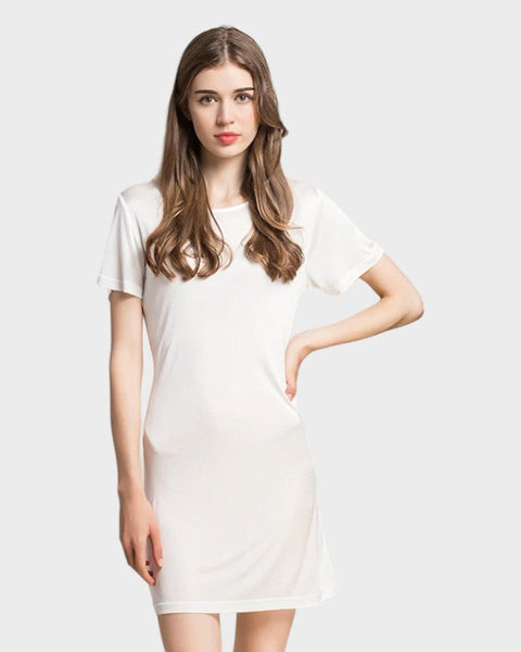 白シルクスリップ