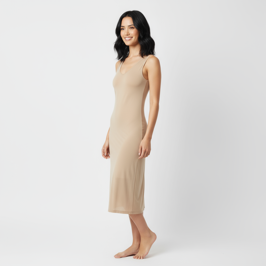 ロングベージュスリップ