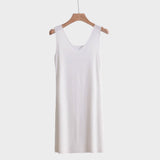 ロングホワイトスリップ