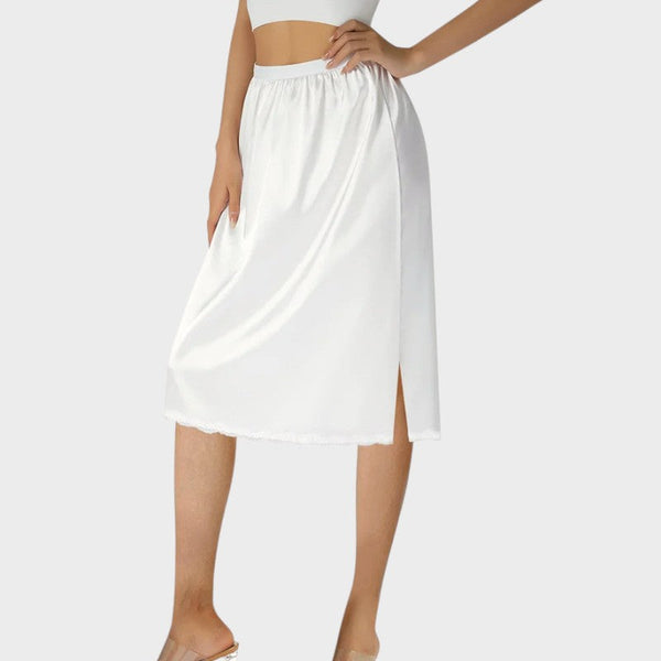 白レースペチコート - ホワイト / S