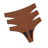 吸収ショーツTバック（3枚セット) 🩸🩸 - ブラウン / S