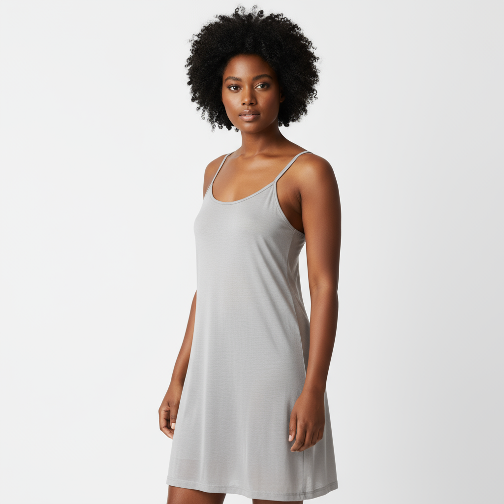 透ける服用スリップ